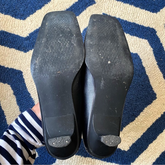 🖤 TAMARIS GENUINE LEATHER BOW DETAIL SQUARE TOE SMALL HEEL PUMPS! - Picture 6 of 14